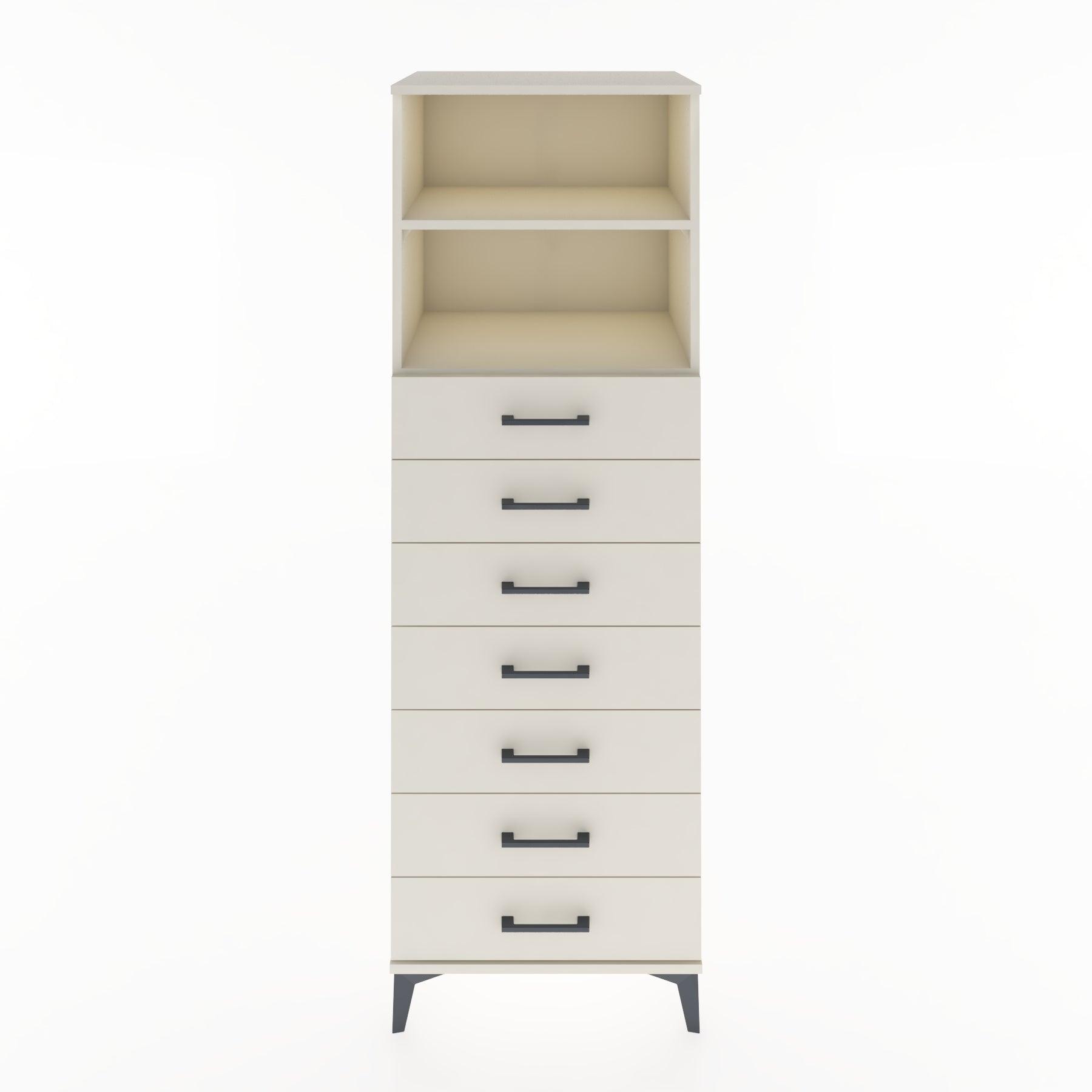 Woodntry Modular Cabinet Moonstone 60x44x170 cm with Drawers and Shelves CR33-1