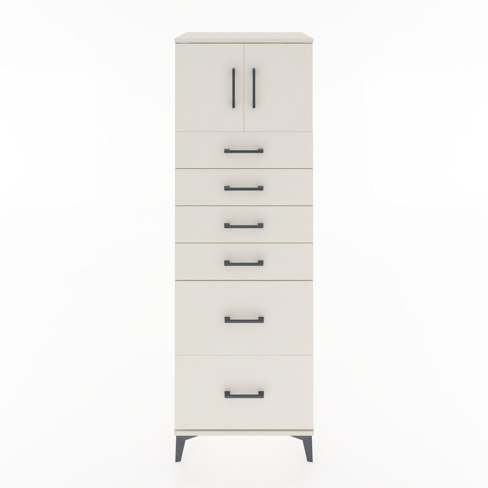 Woodntry Modular Cabinet Moonstone 60x44x170 cm with Doors and Drawers KC17-1