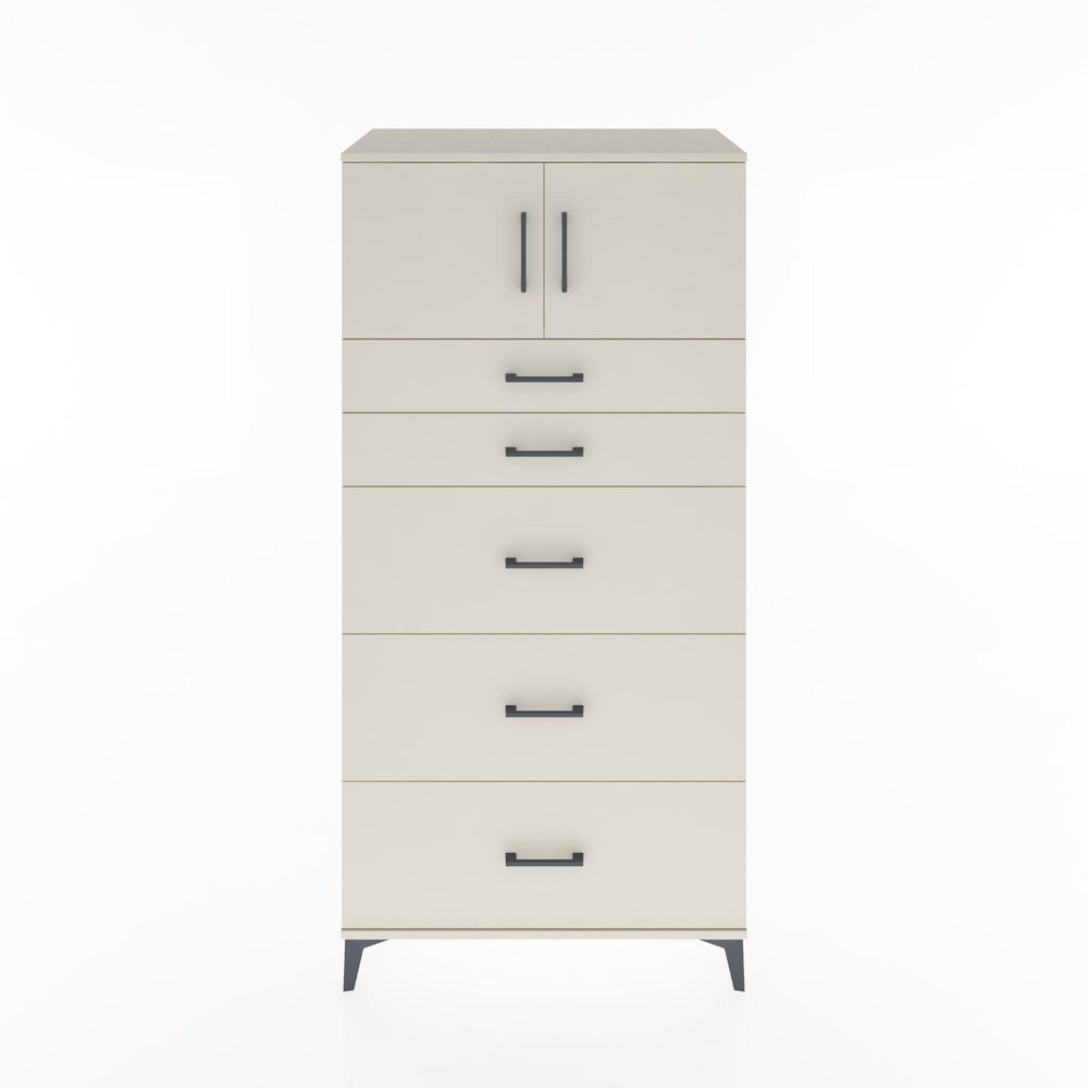 Woodntry Modular Cabinet Moonstone 88x44x170 cm with Doors and Drawers KC22-1