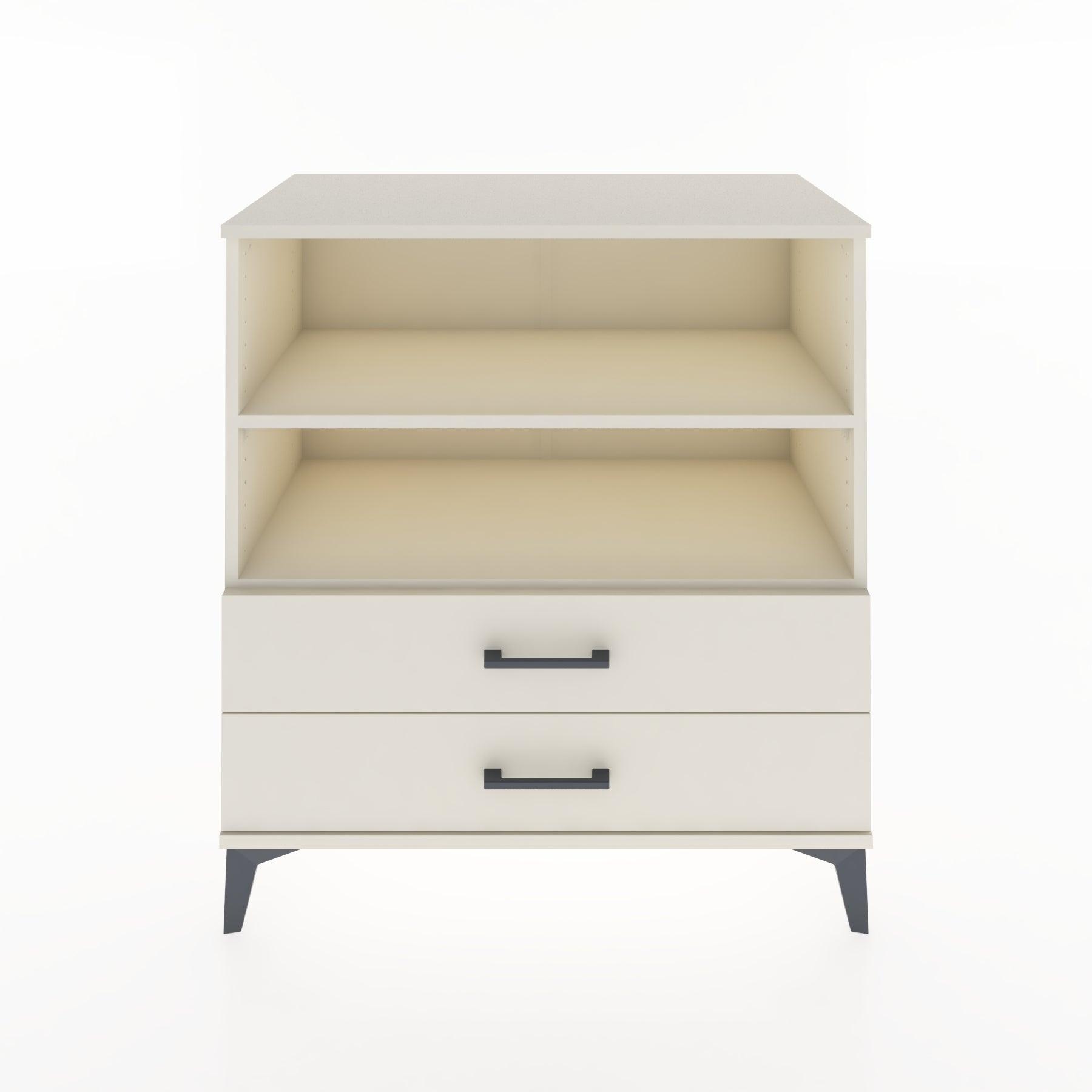 Woodntry Modüler Şifonyer Aytaşı 88x44x84 cm Çekmeceli ve Raflı CR16-1