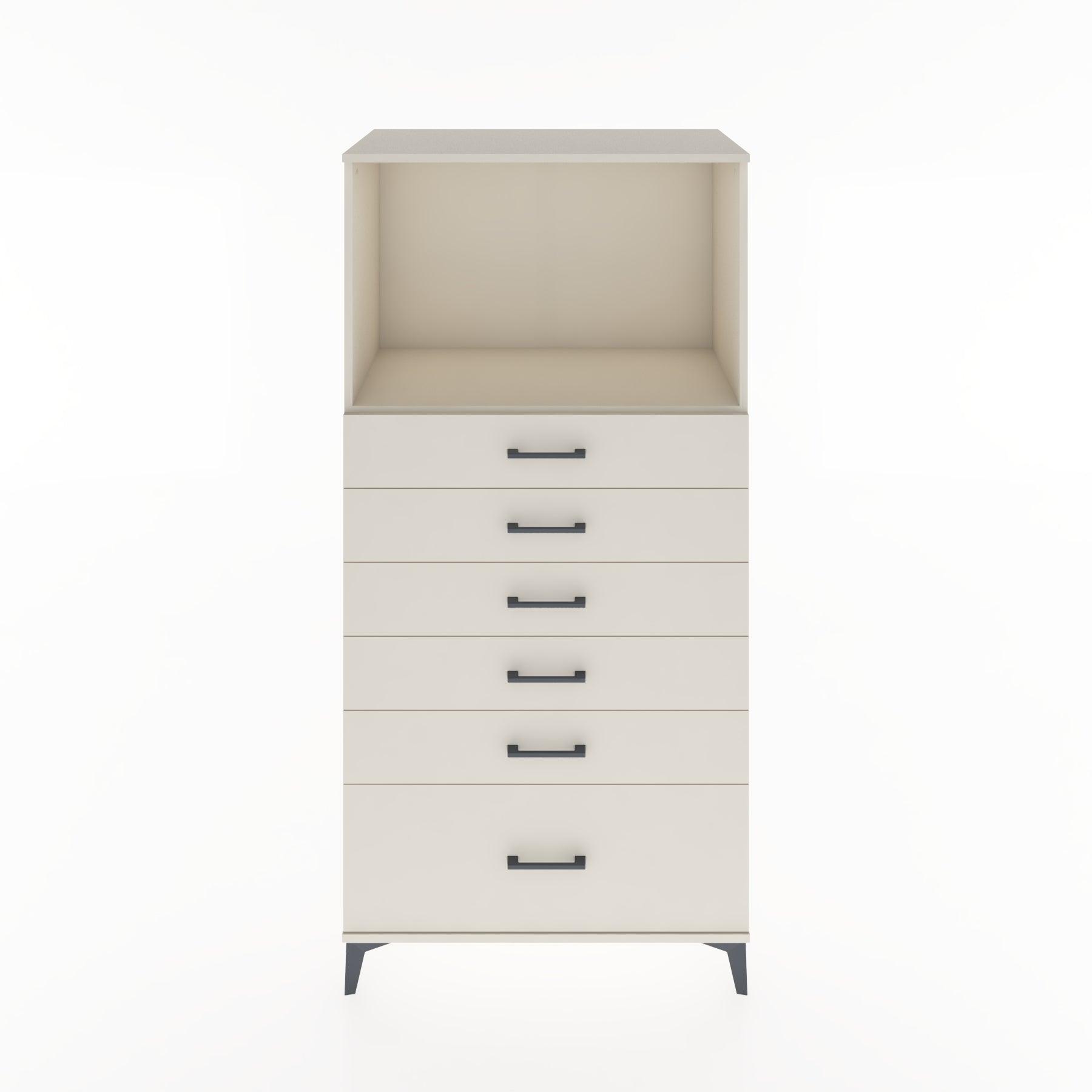 Woodntry Modular Cabinet Moonstone 88x44x170 cm with Drawers and Shelves CR39-1