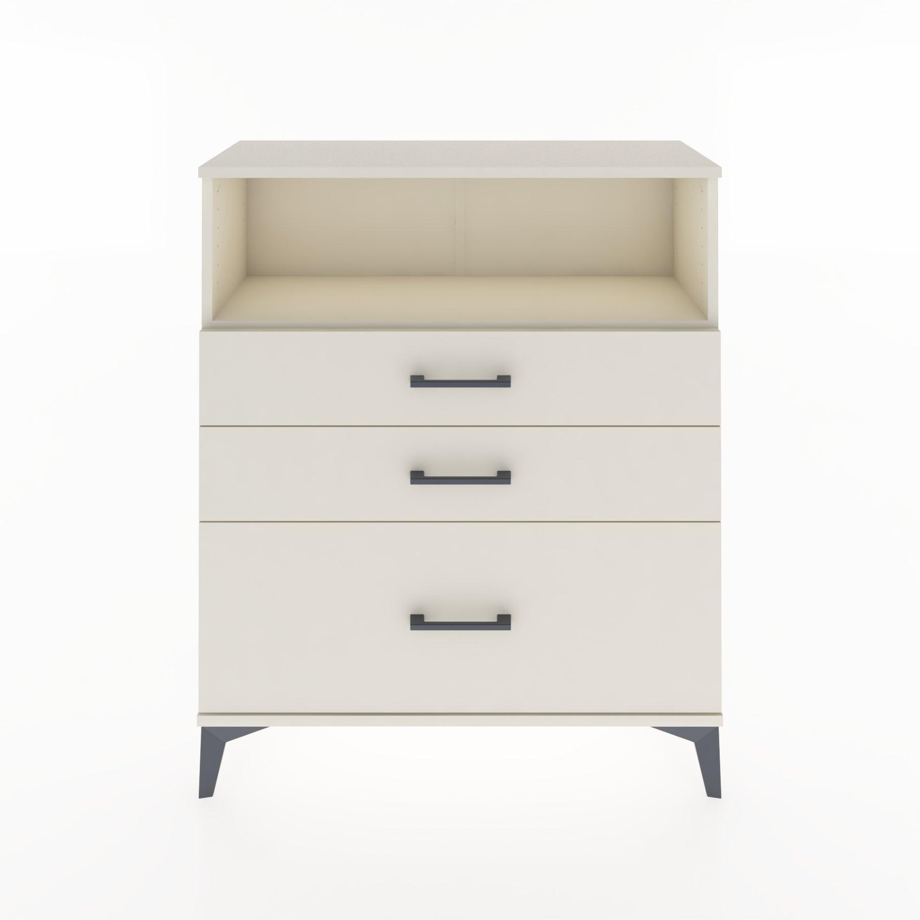 Woodntry Modüler Şifonyer Aytaşı 88x30x94 cm Çekmeceli ve Raflı CR13-1