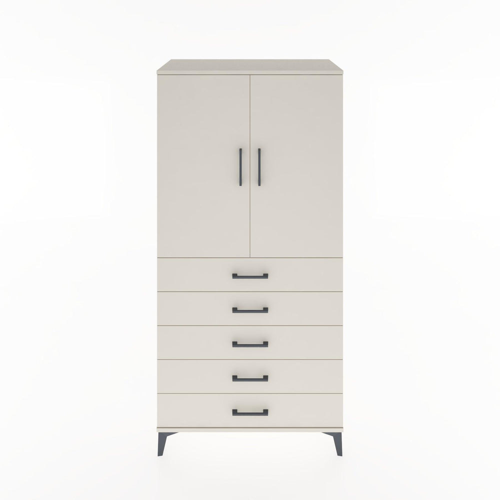 Woodntry Modular Cabinet Moonstone 88x44x170 cm with Doors and Drawers KC26-1