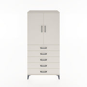 Woodntry Modular Cabinet Moonstone 88x44x170 cm with Doors and Drawers KC26-1