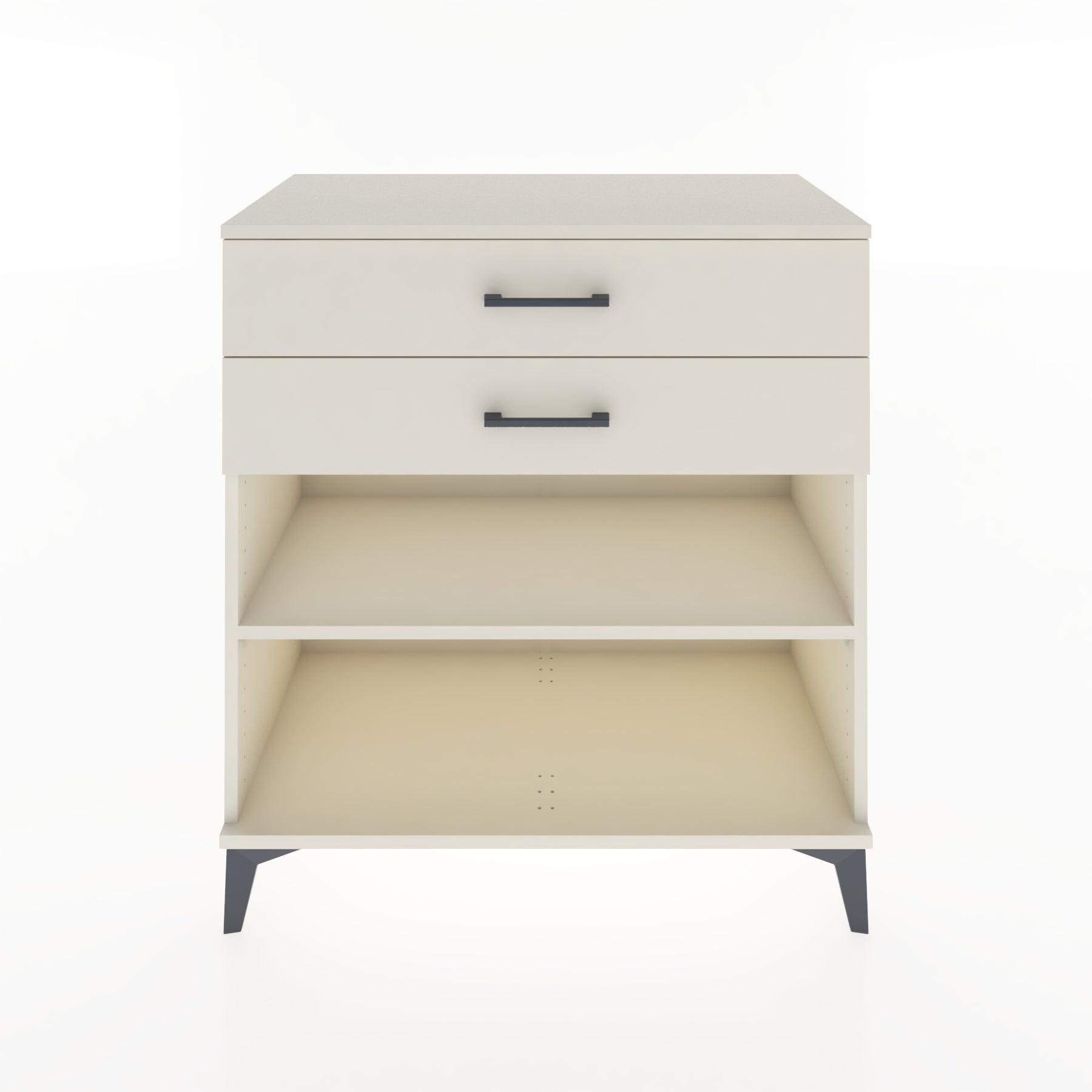 Woodntry Modüler Şifonyer Aytaşı 88x44x84 cm Çekmeceli ve Raflı CR14-1