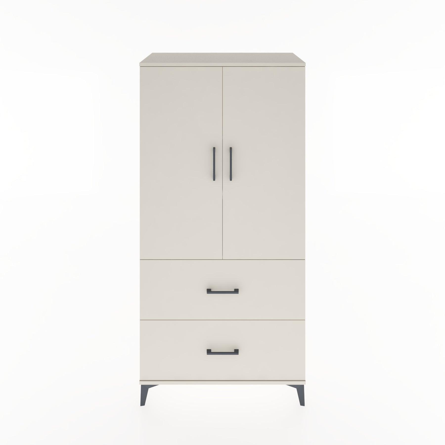 Woodntry Modular Cabinet Moonstone 88x44x170 cm with Doors and Drawers KC21-1