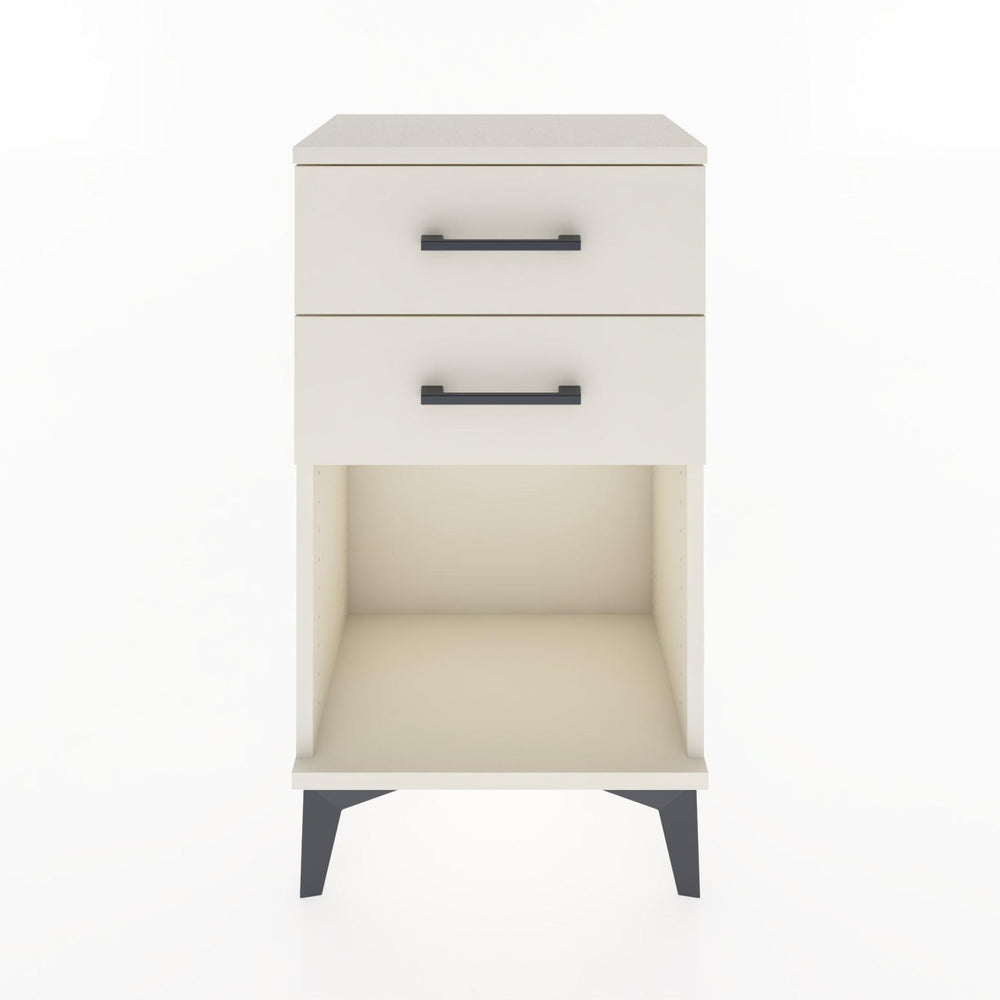 Woodntry Modüler Komodin 2 Çekmece ve Raflı V1 44x30x68 cm Aytaşı - Woodntry