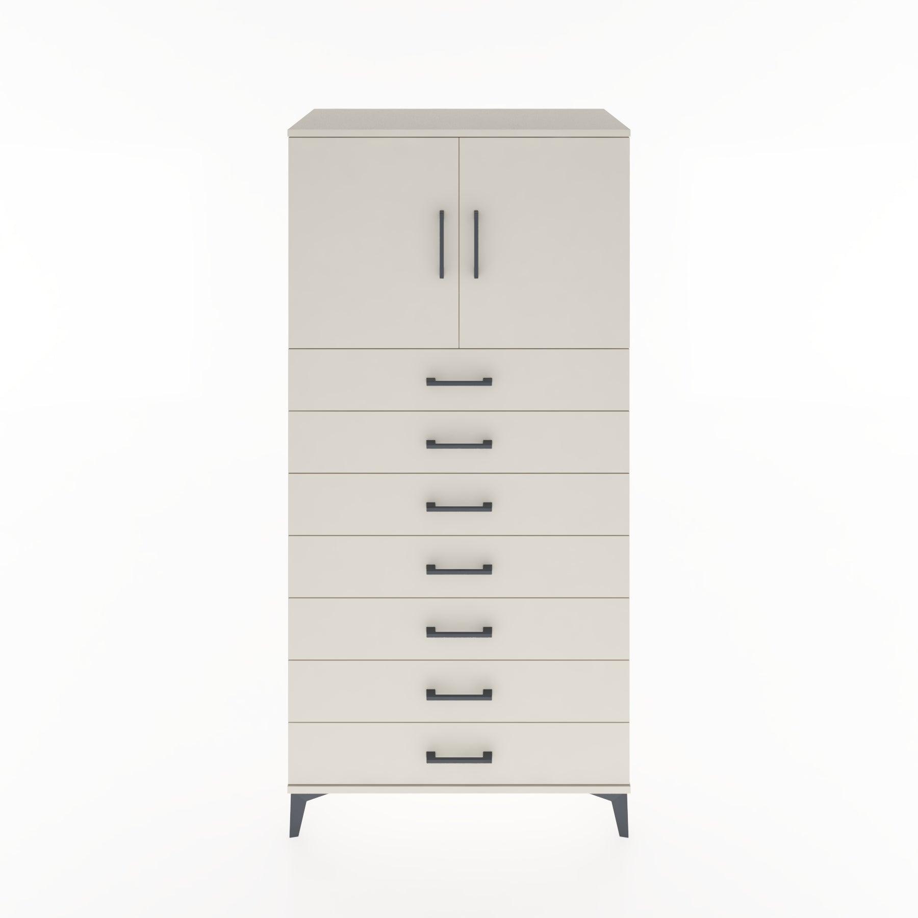 Woodntry Modular Cabinet Moonstone 88x44x170 cm with Doors and Drawers KC2-1