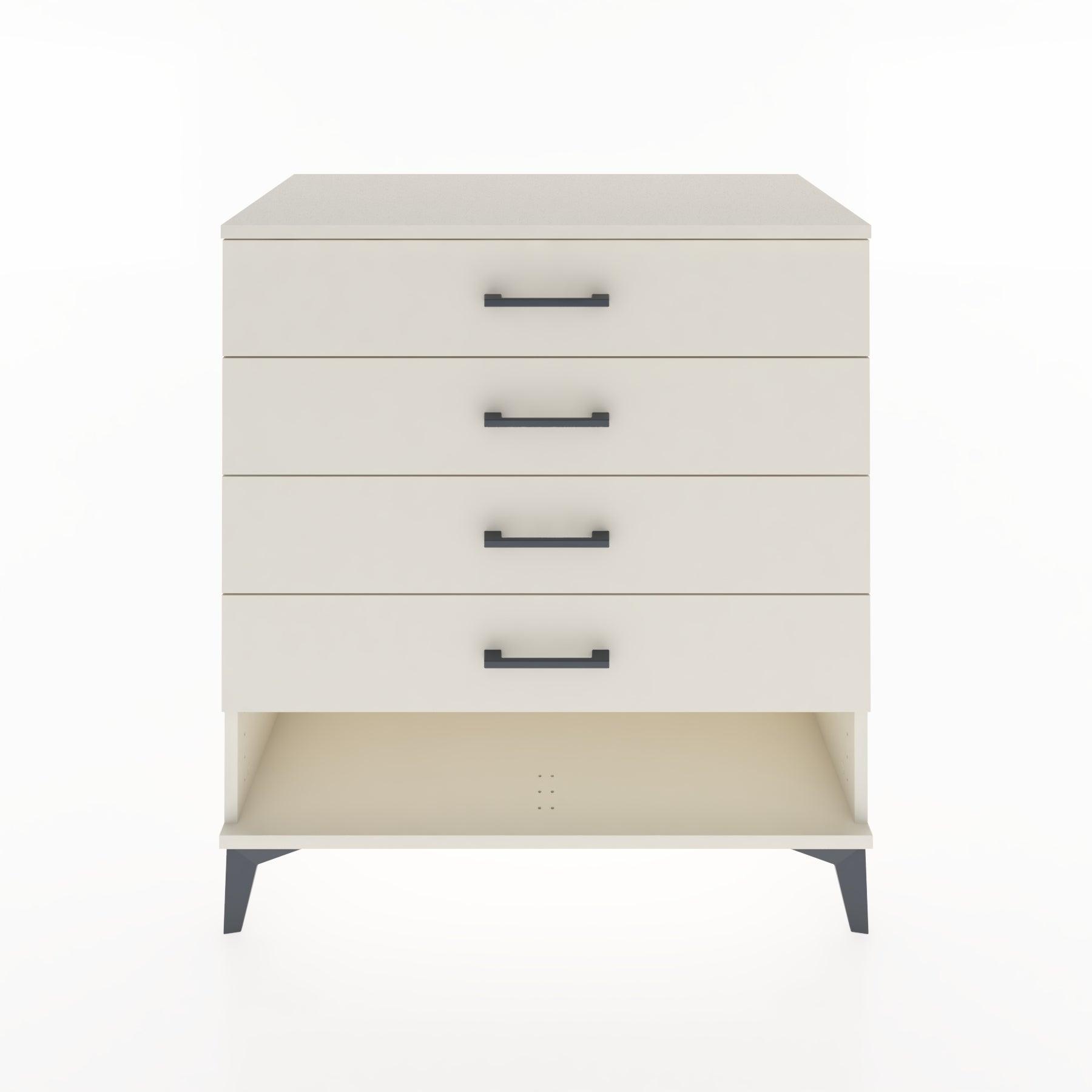 Woodntry Modüler Şifonyer Aytaşı 88x44x84 cm Çekmeceli ve Raflı CR10-1