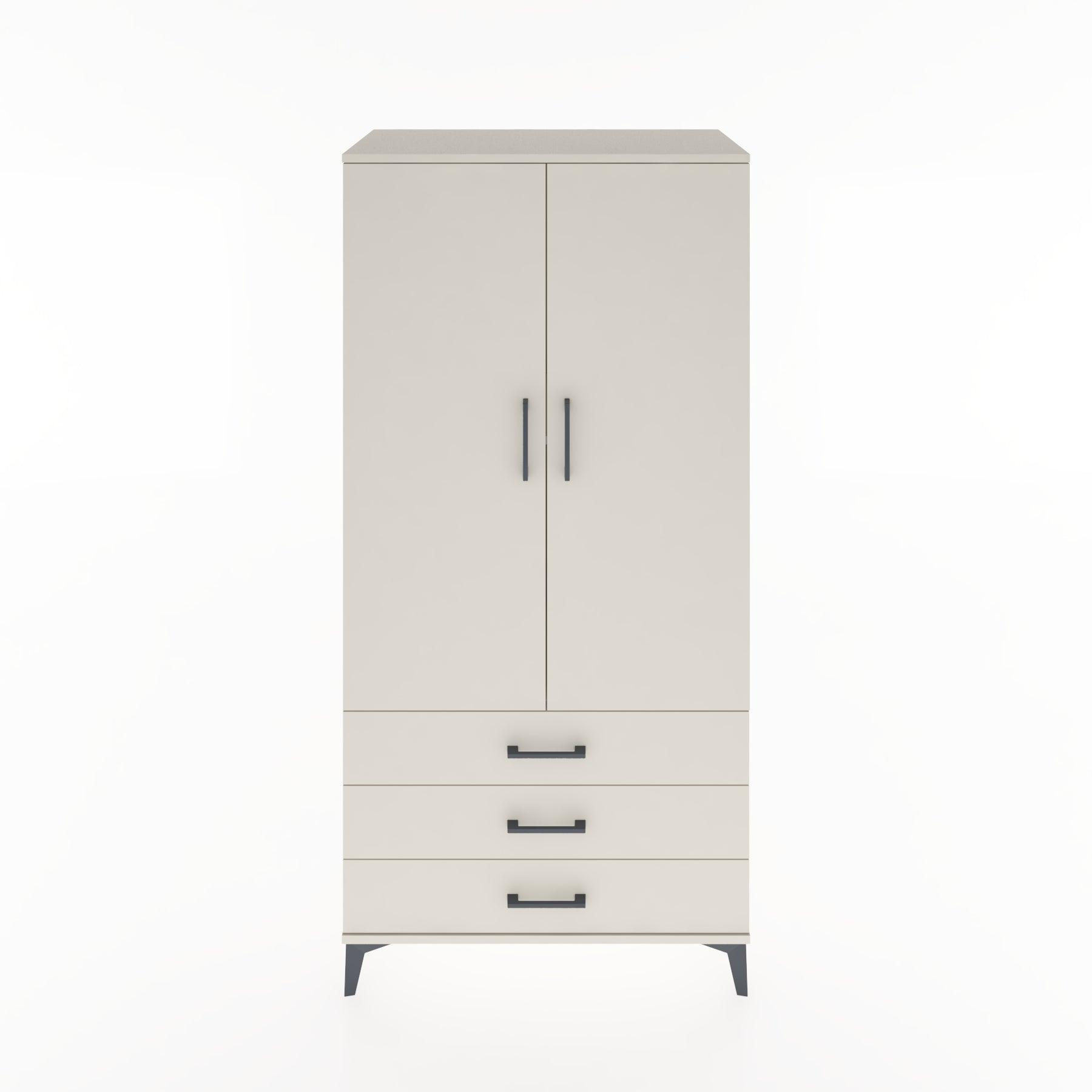 Woodntry Modular Cabinet Moonstone 88x44x170 cm with Doors and Drawers KC6-1