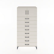 Woodntry Modular Cabinet Moonstone 88x44x170 cm with Doors and Drawers KC1-1