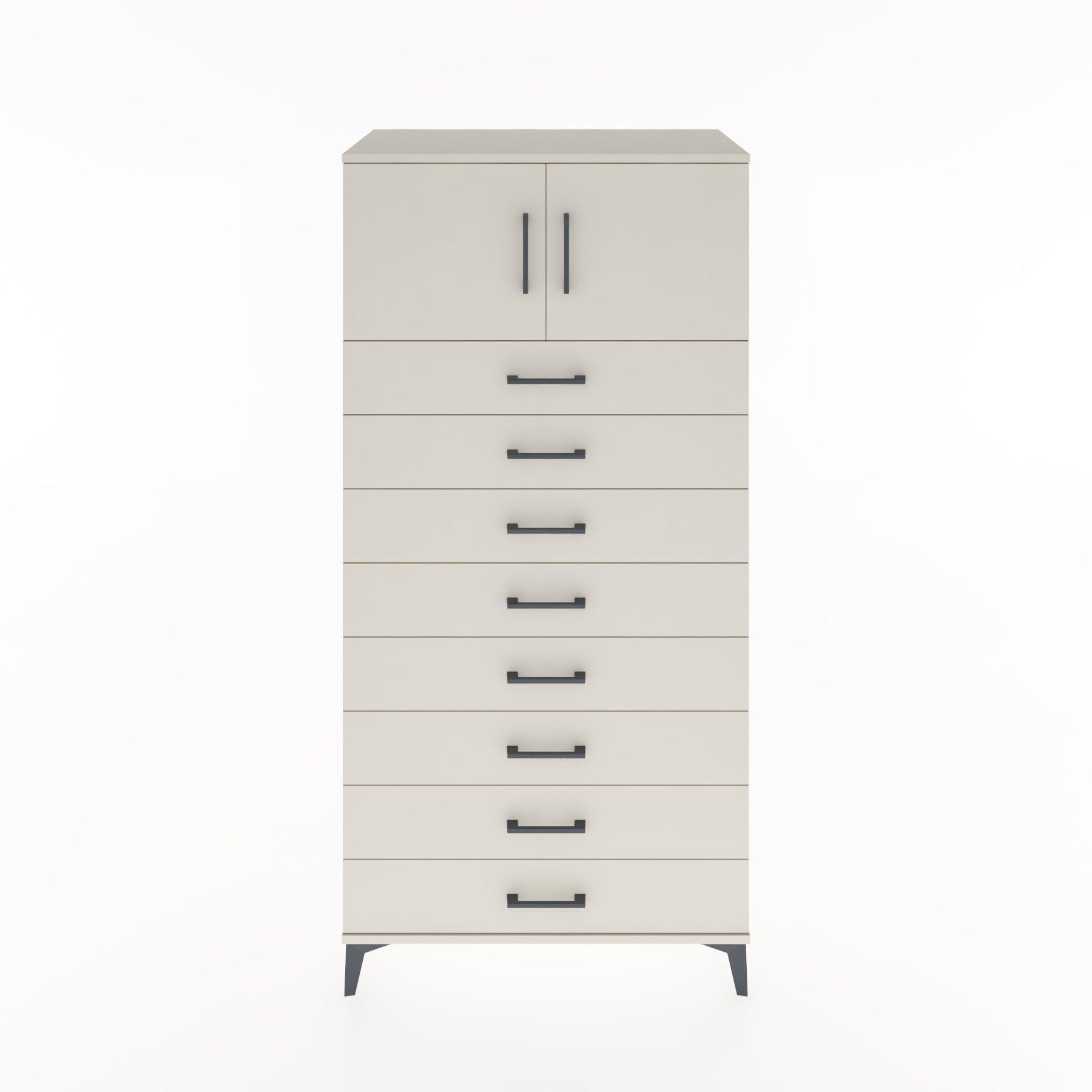 Woodntry Modular Cabinet Moonstone 88x44x170 cm with Doors and Drawers KC1-1