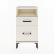 Woodntry Modüler Komodin 2 Çekmece ve Raflı V3 44x30x68 cm Aytaşı - Woodntry