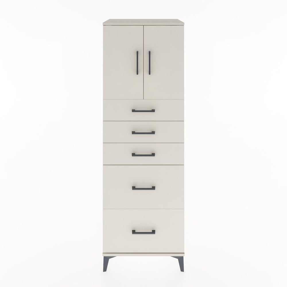 Woodntry Modular Cabinet Moonstone 60x44x170 cm with Doors and Drawers KC18-1