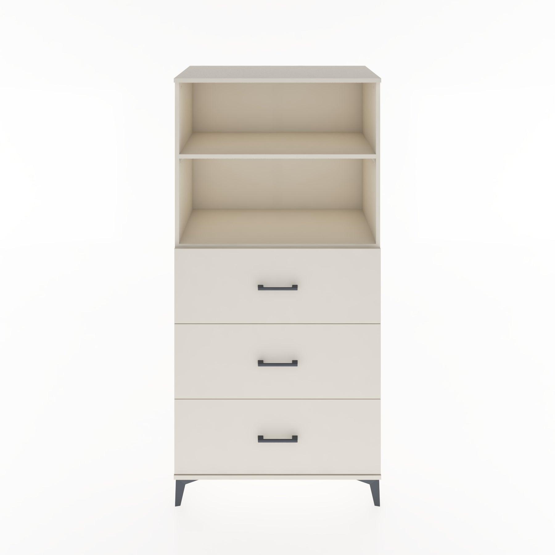 Woodntry Modular Cabinet Moonstone 88x44x170 cm with Drawers and Shelves CR52-1