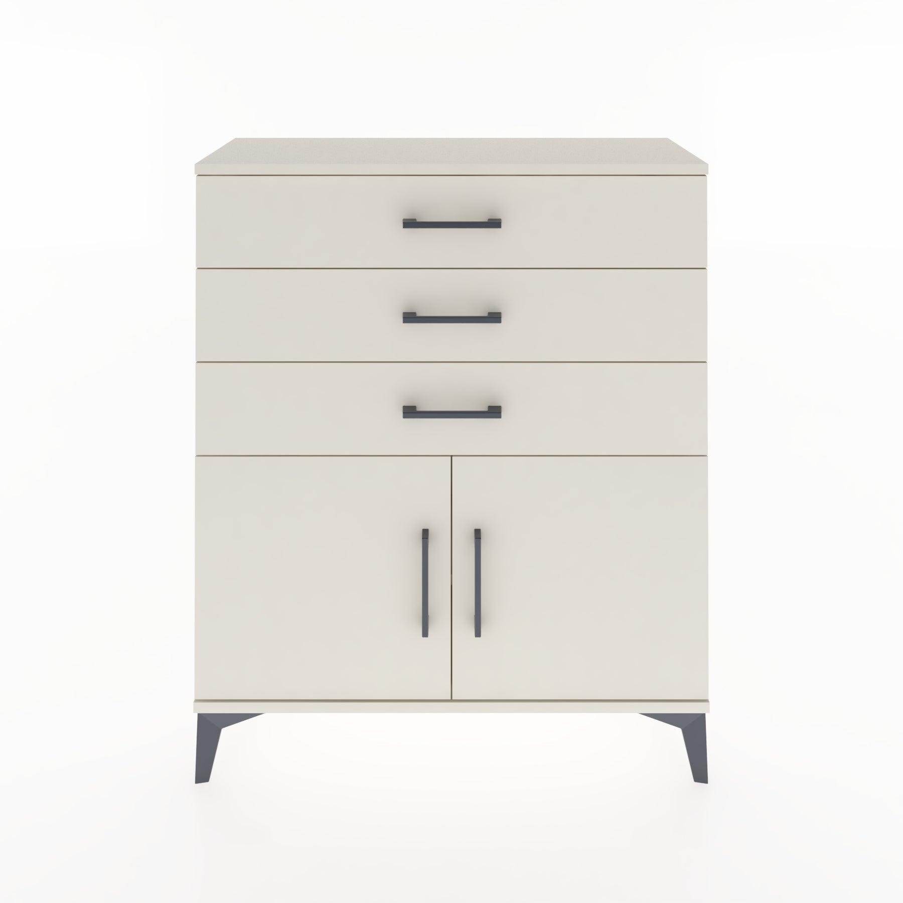 Woodntry Modüler Şifonyer Aytaşı 88x30x94 cm Kapaklı ve Çekmeceli KC8-1