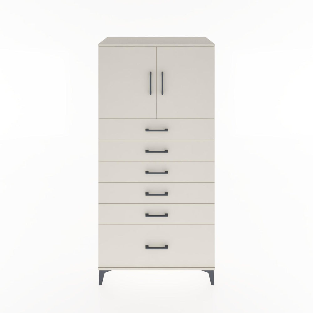 Woodntry Modular Cabinet Moonstone 88x44x170 cm with Doors and Drawers KC11-1