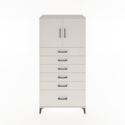 Woodntry Modular Cabinet Moonstone 88x44x170 cm with Doors and Drawers KC11-1
