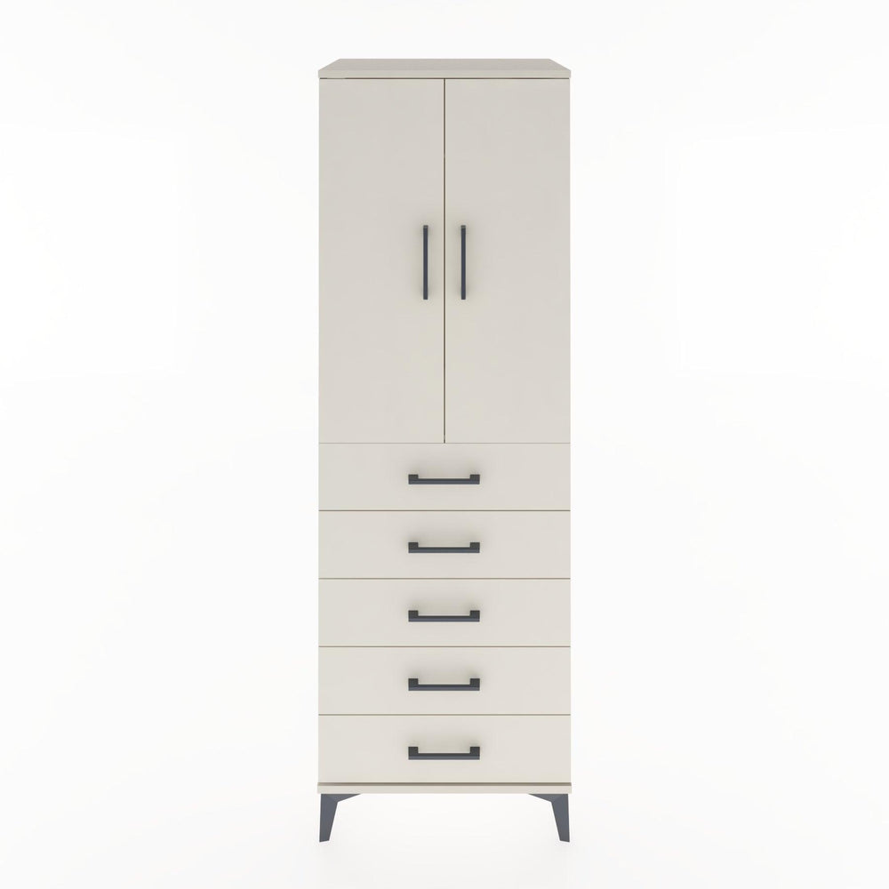 Woodntry Modular Cabinet Moonstone 60x44x170 cm with Doors and Drawers KC26-1