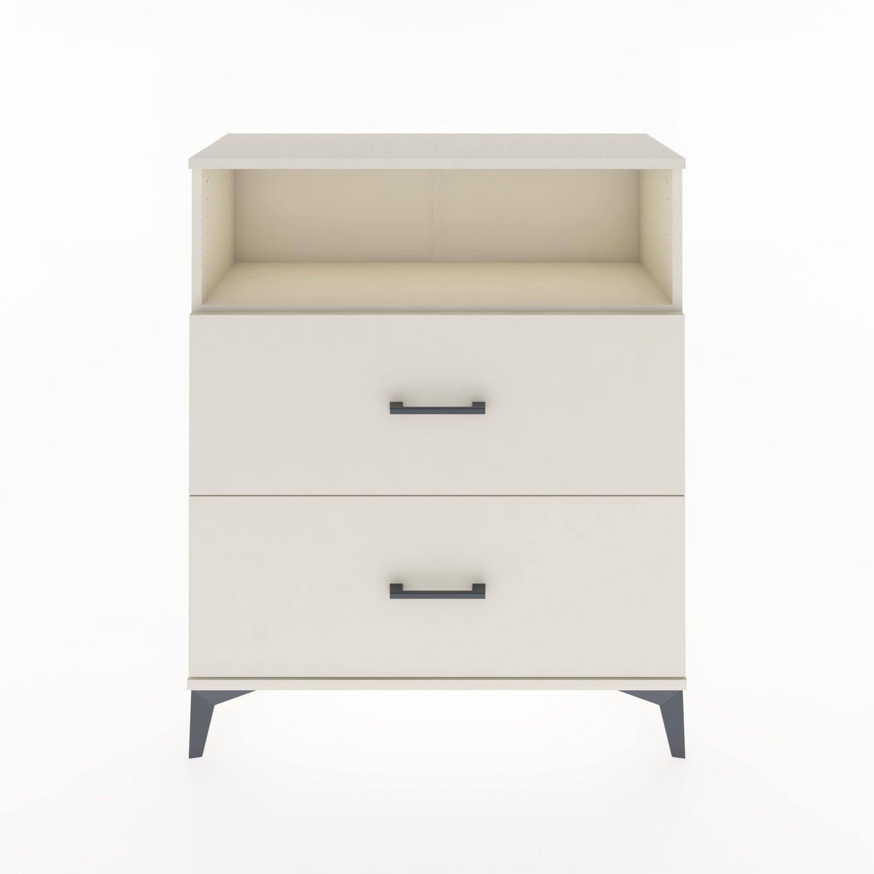 Woodntry Modular Dresser Moonstone 88x30x94 cm with Drawers and Shelves CR14-1