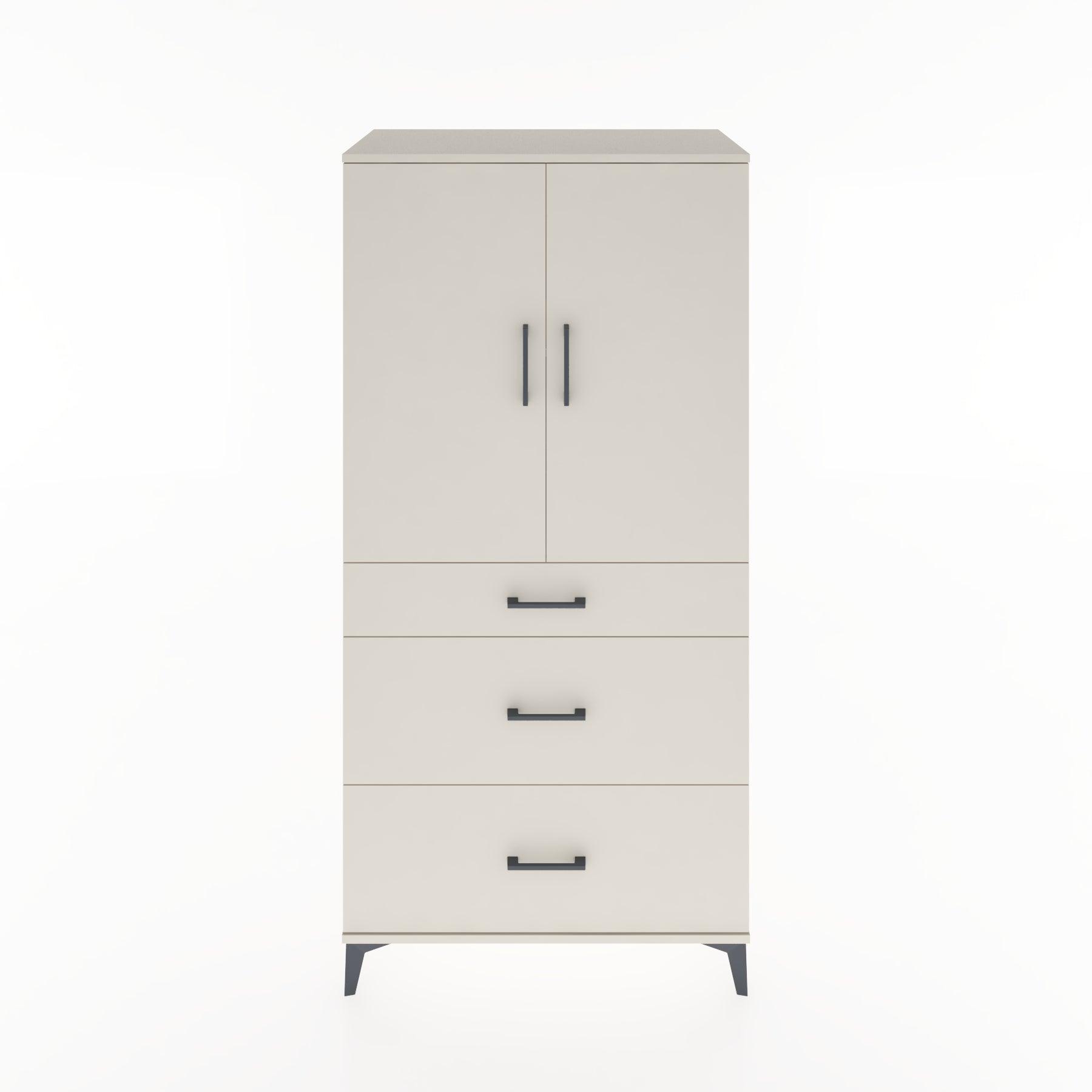Woodntry Modular Cabinet Moonstone 88x44x170 cm with Doors and Drawers KC20-1