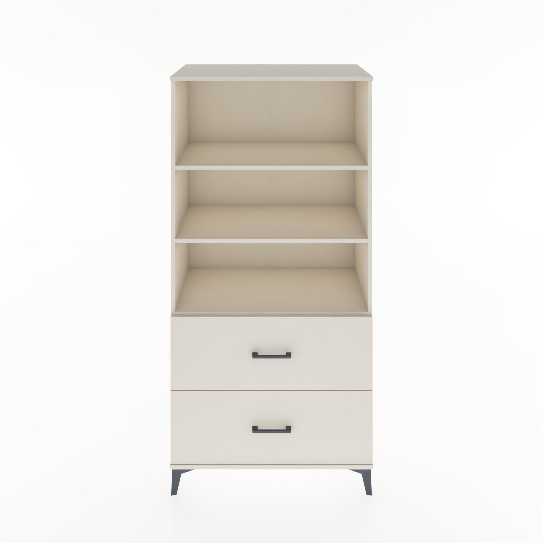 Woodntry Modular Cabinet Moonstone 88x44x170 cm with Drawers and Shelves CR49-1