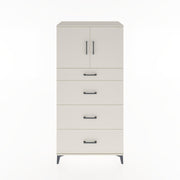Woodntry Modular Cabinet Moonstone 88x44x170 cm with Doors and Drawers KC23-1