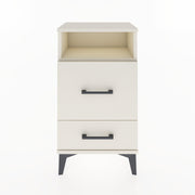 Woodntry Modüler Komodin 2 Çekmece ve Raflı V4 44x30x68 cm Aytaşı - Woodntry