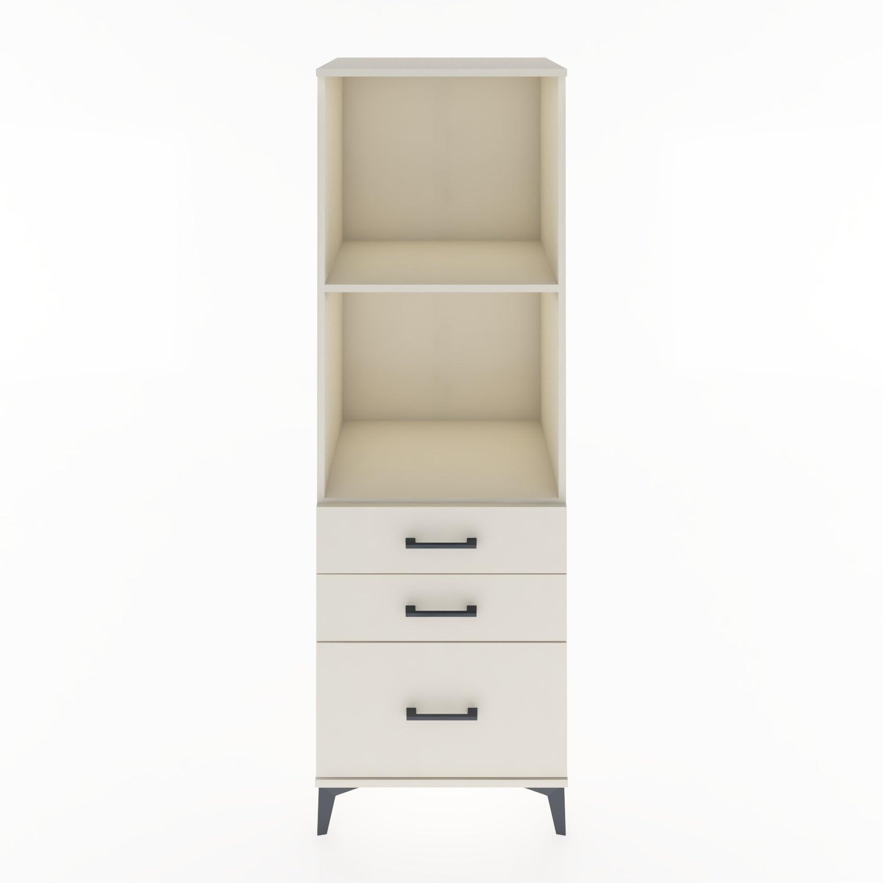 Woodntry Modular Cabinet Moonstone 60x44x170 cm with Drawers and Shelves CR42-1