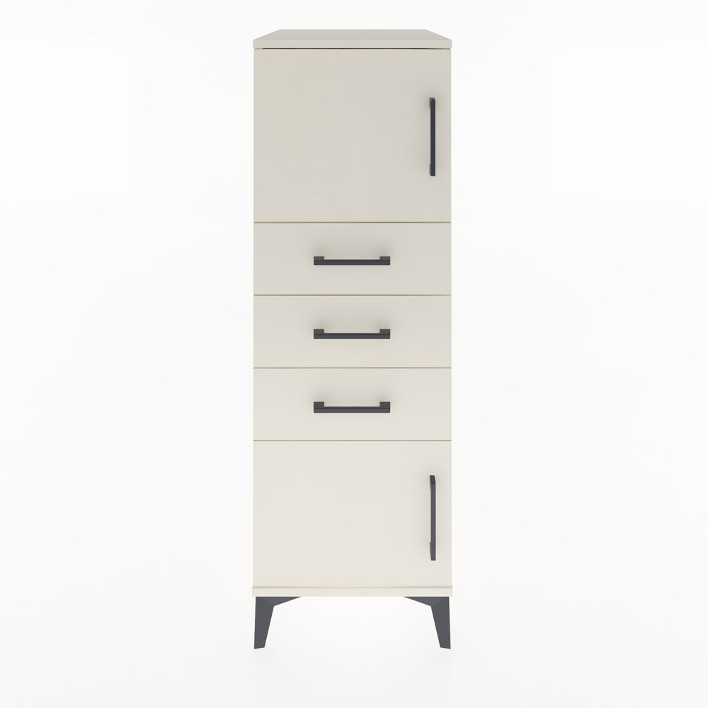 Woodntry Modular Cabinet Moonstone 44x59x122 cm with Doors and Drawers KC51-1