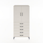 Woodntry Modular Cabinet Moonstone 88x44x170 cm with Doors and Drawers KC4-1