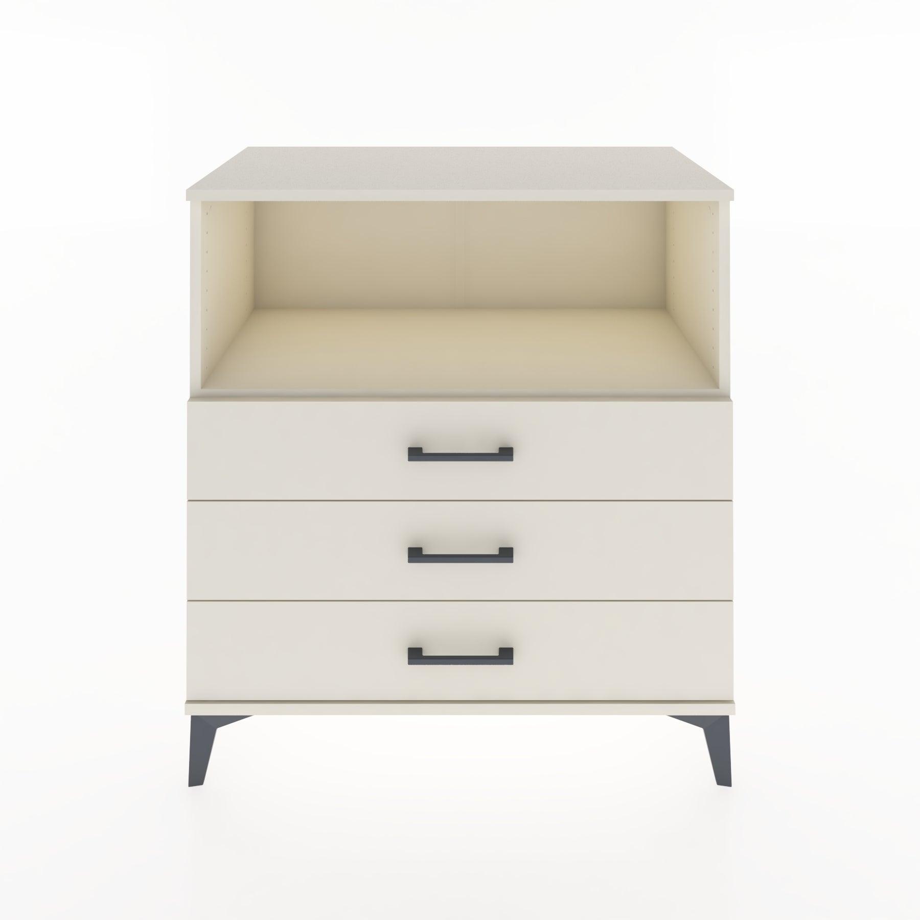 Woodntry Modüler Şifonyer Aytaşı 88x44x84 cm Çekmeceli ve Raflı CR18-1