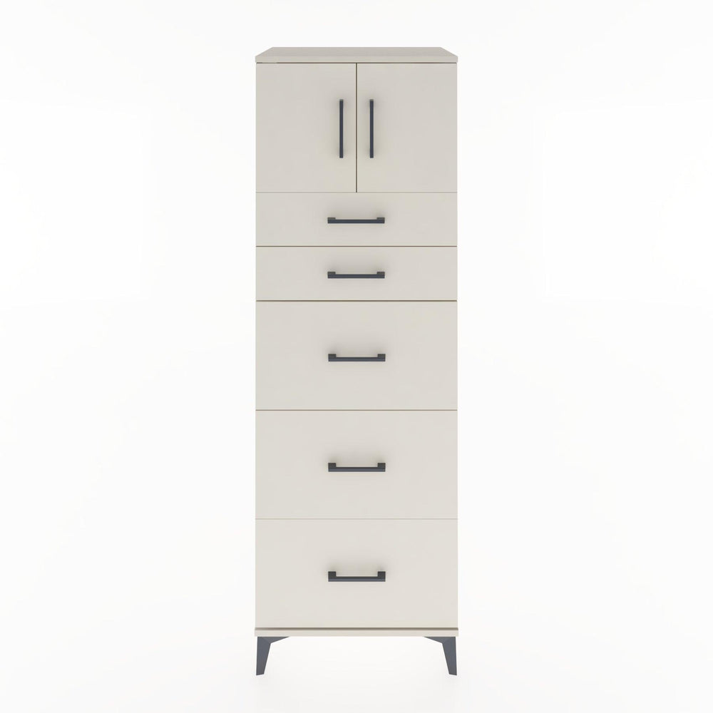 Woodntry Modular Cabinet Moonstone 60x44x170 cm with Doors and Drawers KC22-1