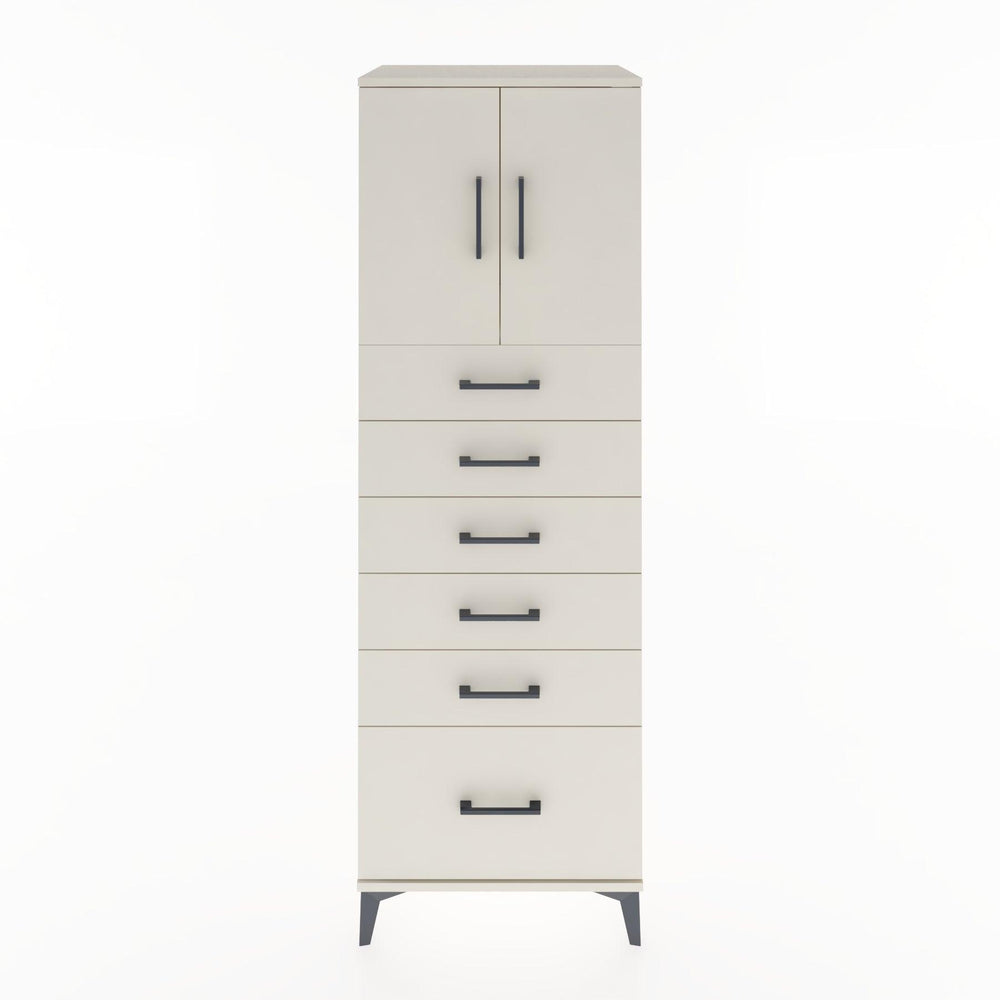 Woodntry Modular Cabinet Moonstone 60x44x170 cm with Doors and Drawers KC11-1