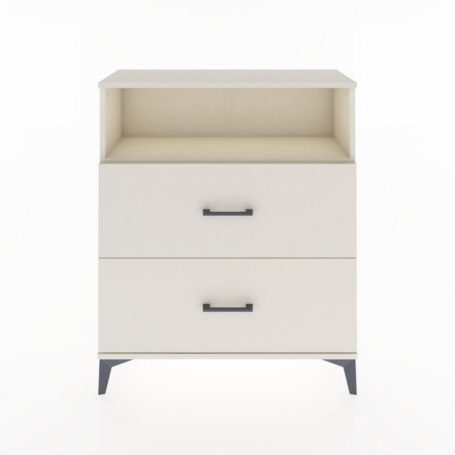 Woodntry Modular Dresser Moonstone 88x30x94 cm with Drawers and Shelves CR16-1