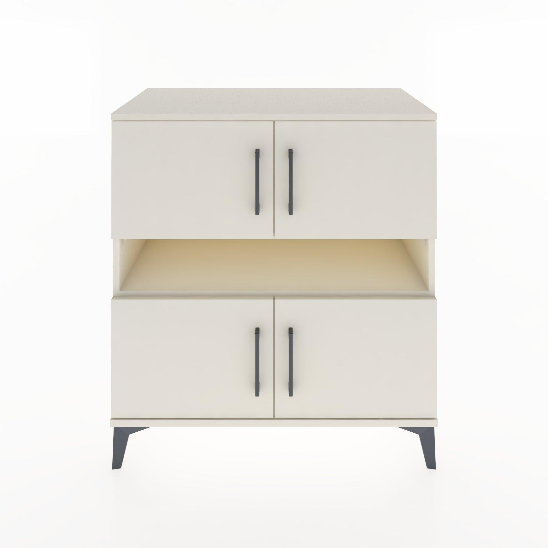 Woodntry Modular Dresser Moonstone 88x44x84 cm with Cover and Shelf KR104-1