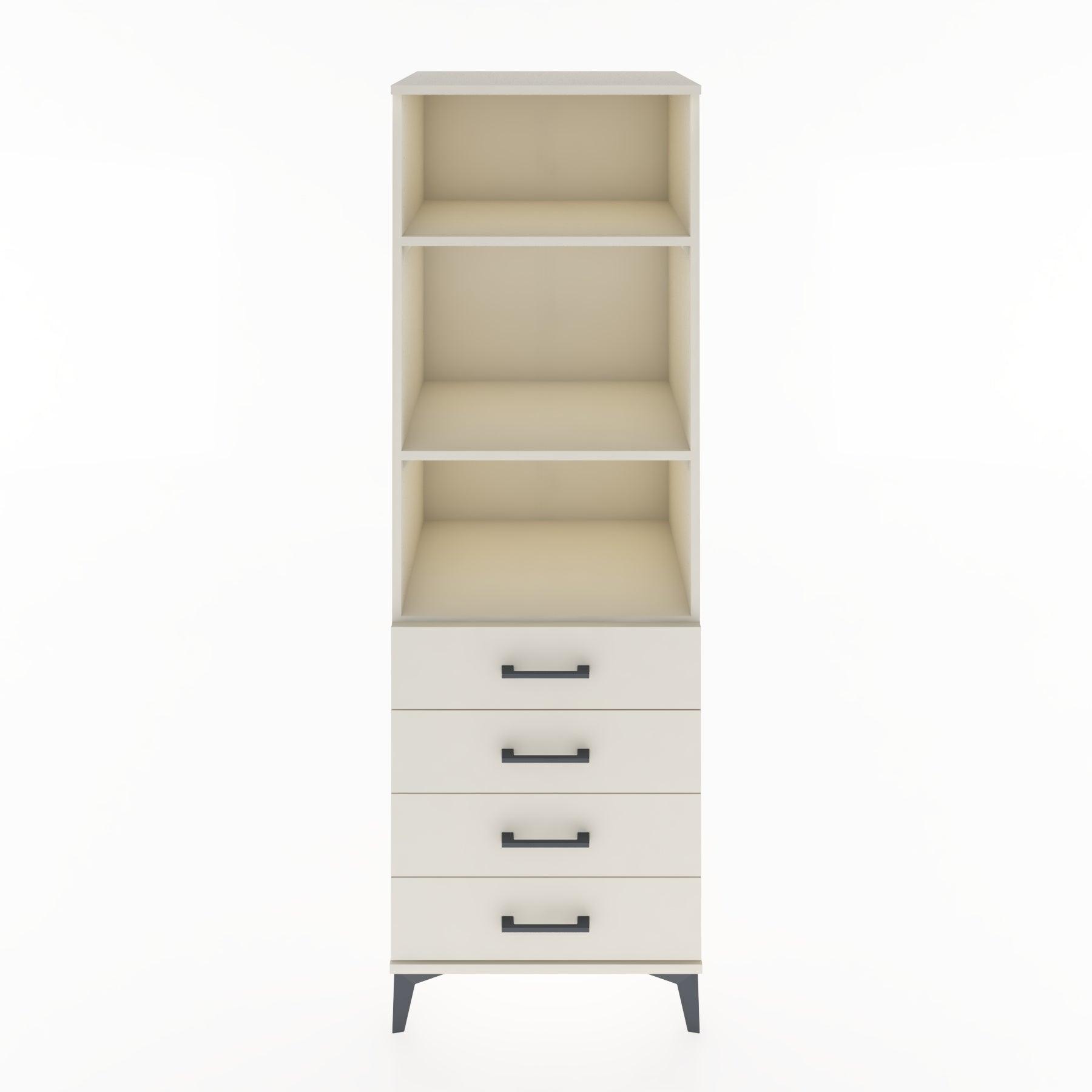 Woodntry Modular Cabinet Moonstone 60x44x170 cm with Drawers and Shelves CR36-1