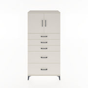 Woodntry Modular Cabinet Moonstone 88x44x170 cm with Doors and Drawers KC18-1