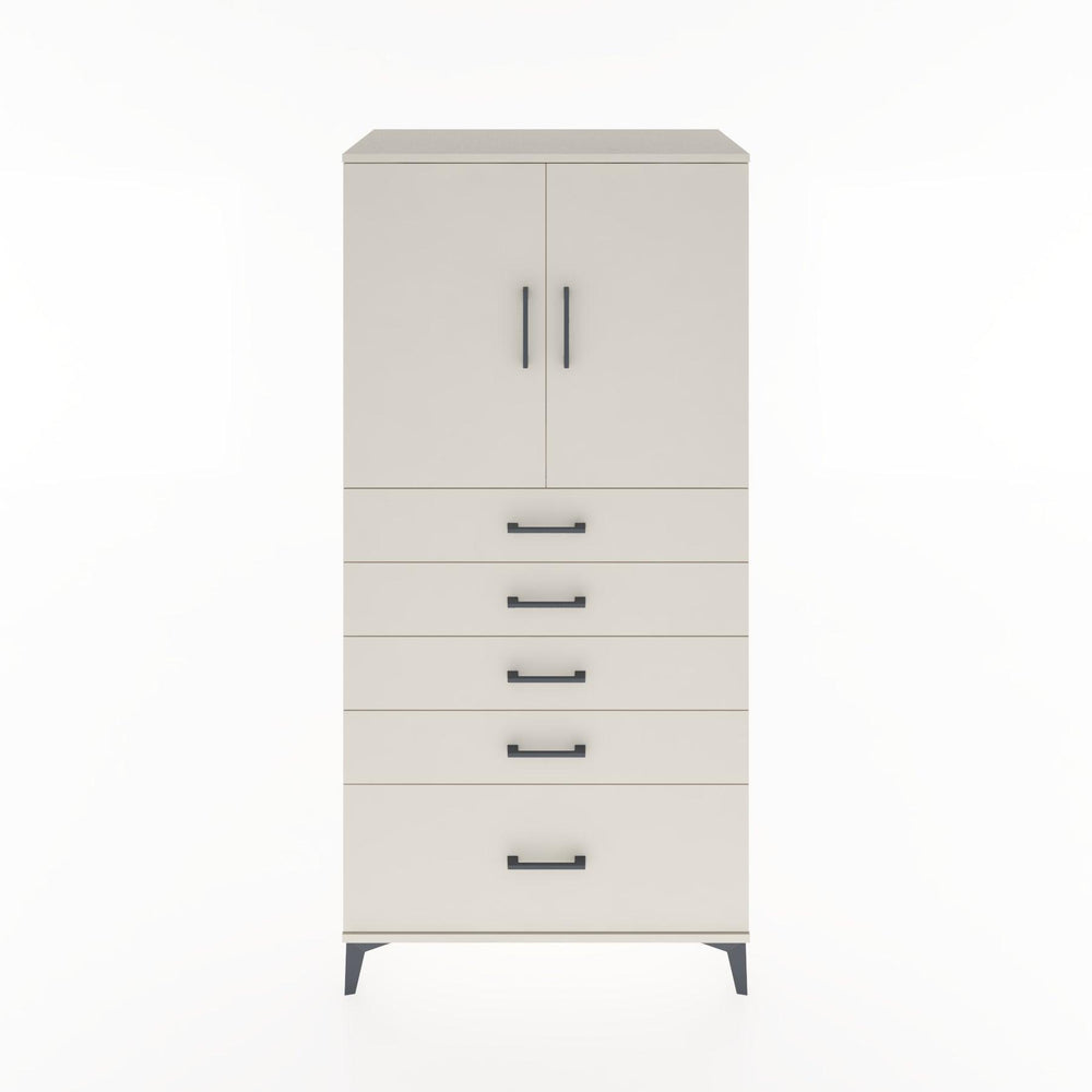 Woodntry Modular Cabinet Moonstone 88x44x170 cm with Doors and Drawers KC12-1