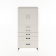 Woodntry Modular Cabinet Moonstone 88x44x170 cm with Doors and Drawers KC12-1