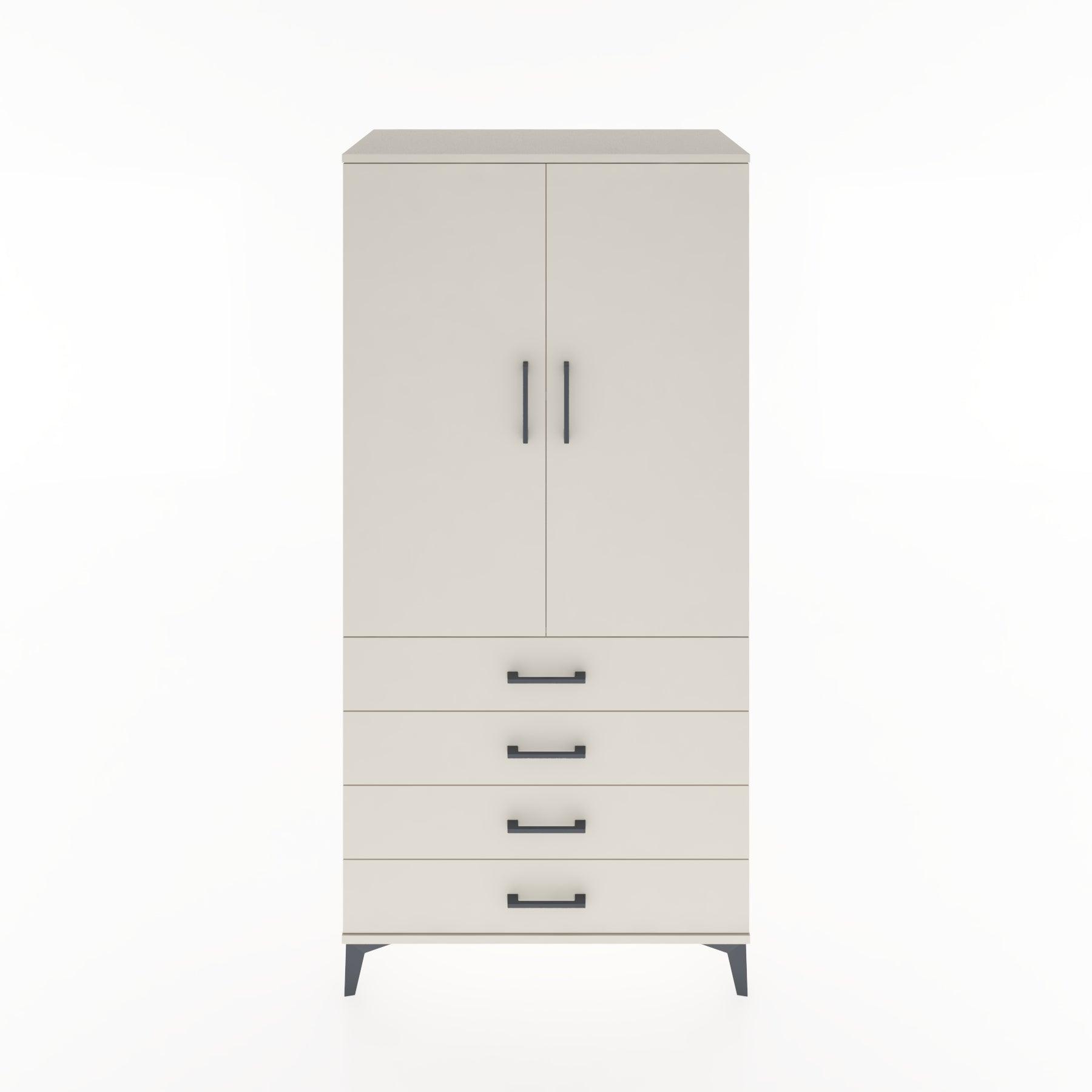 Woodntry Modular Cabinet Moonstone 88x44x170 cm with Doors and Drawers KC5-1