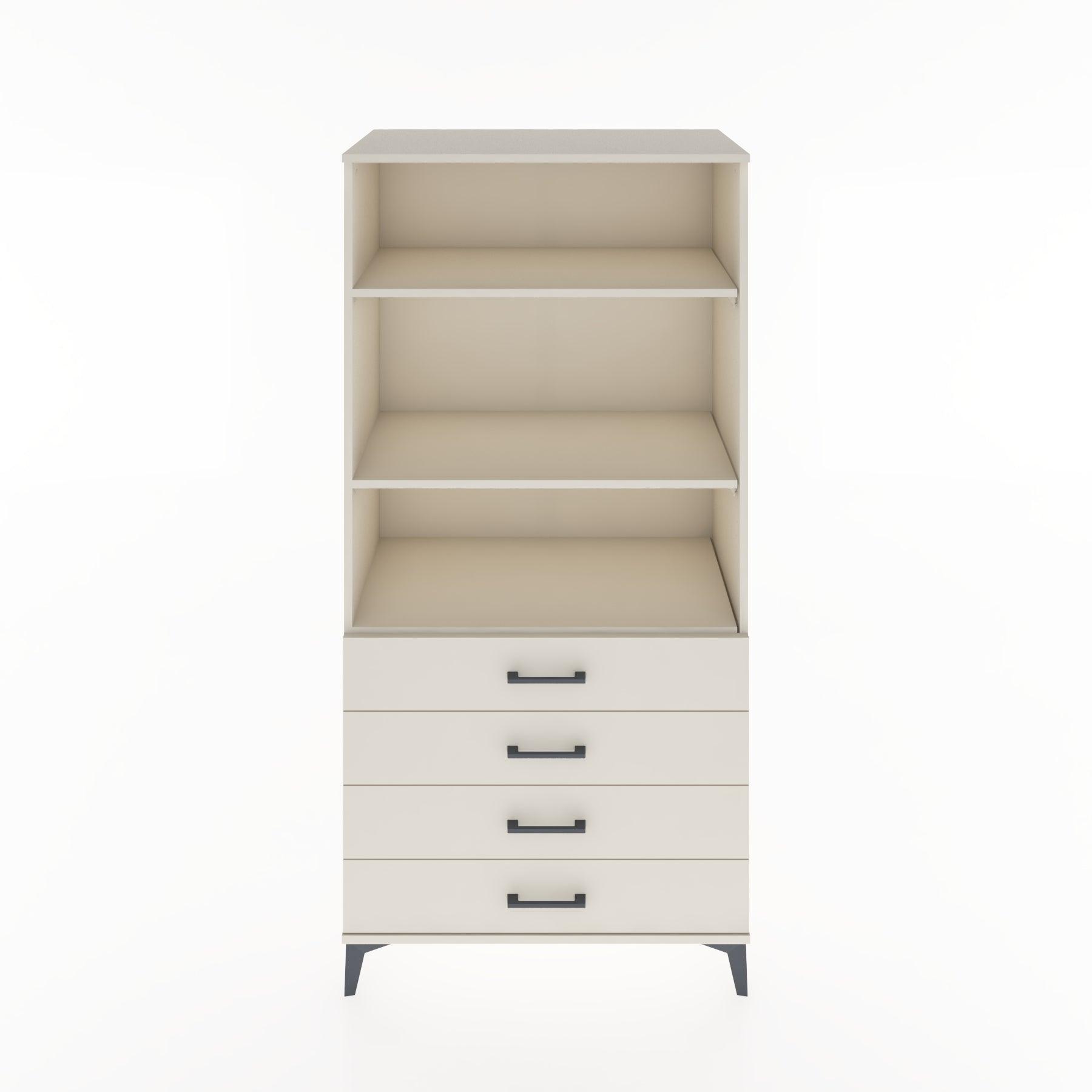 Woodntry Modular Cabinet Moonstone 88x44x170 cm with Drawers and Shelves CR36-1