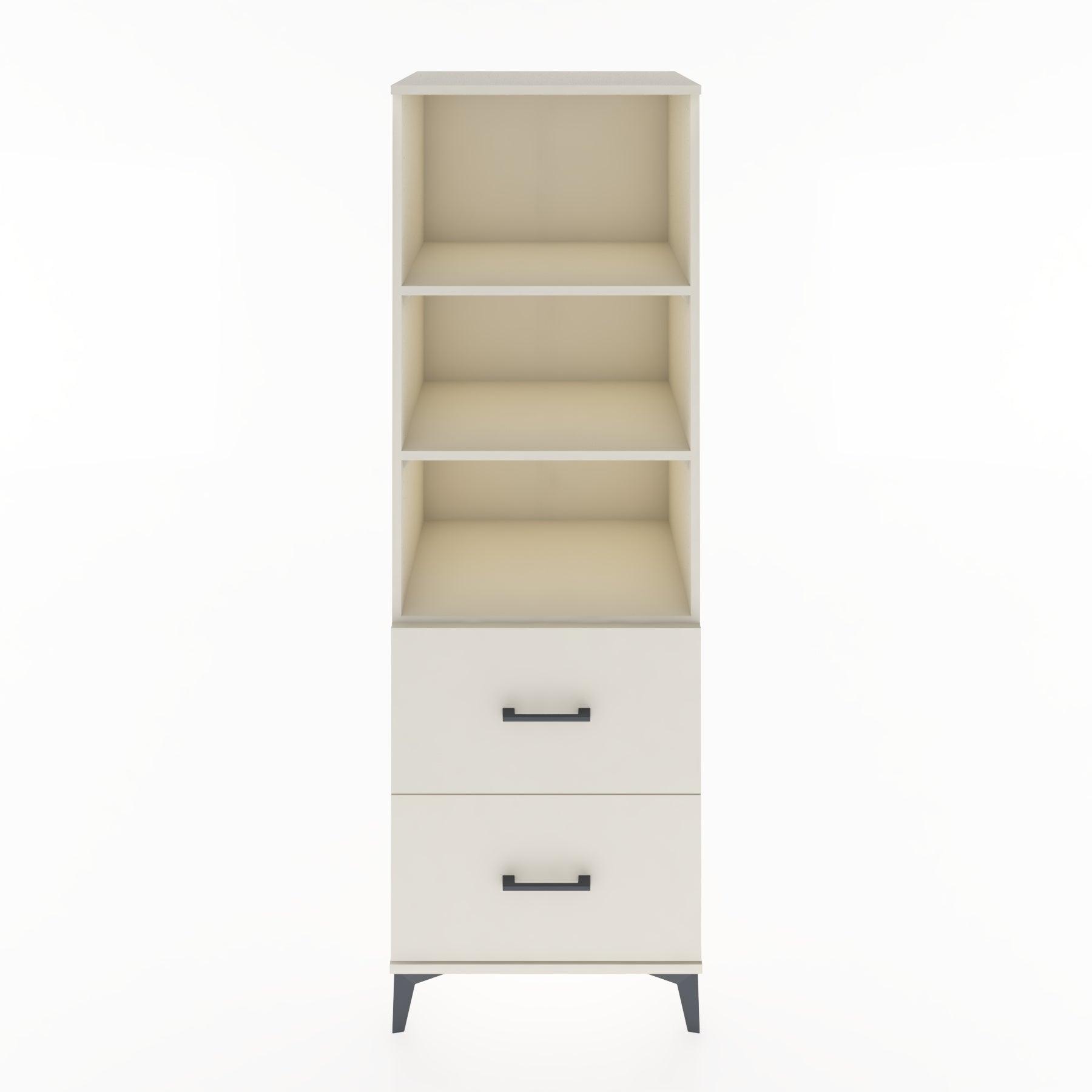 Woodntry Modüler Dolap Aytaşı 60x44x170 cm Çekmeceli ve Raflı CR48-1