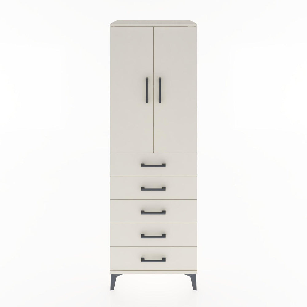 Woodntry Modular Cabinet Moonstone 60x44x170 cm with Doors and Drawers KC4-1