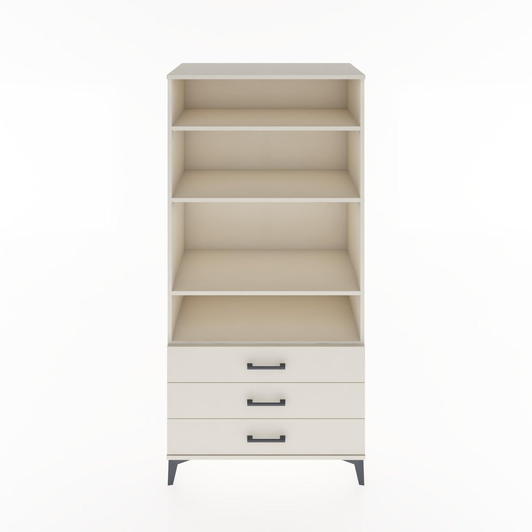 Woodntry Modular Cabinet Moonstone 88x44x170 cm with Drawers and Shelves CR37-1