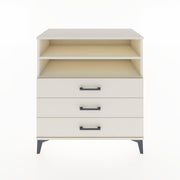 Woodntry Modüler Şifonyer Aytaşı 88x44x84 cm Çekmeceli ve Raflı CR17-1
