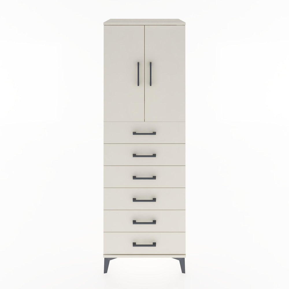 Woodntry Modular Cabinet Moonstone 60x44x170 cm with Doors and Drawers KC3-1