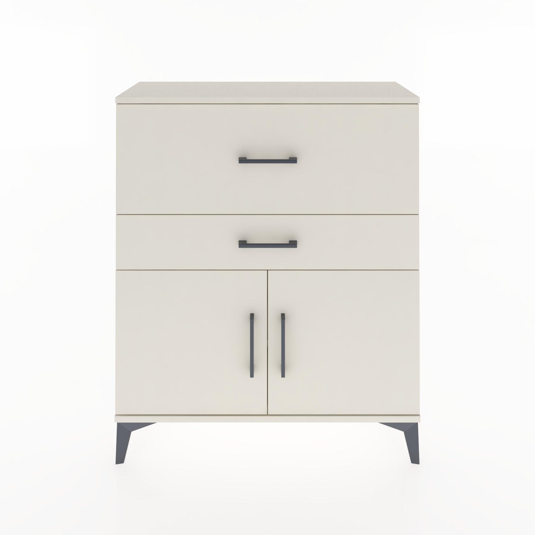 Woodntry Modüler Şifonyer Aytaşı 88x30x94 cm Kapaklı ve Çekmeceli KC12-1