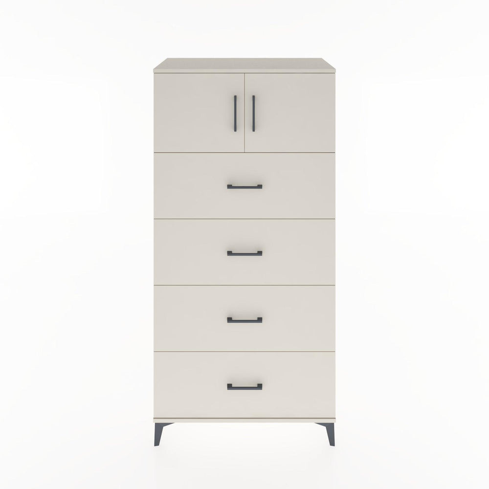 Woodntry Modular Cabinet Moonstone 88x44x170 cm with Doors and Drawers KC25-1