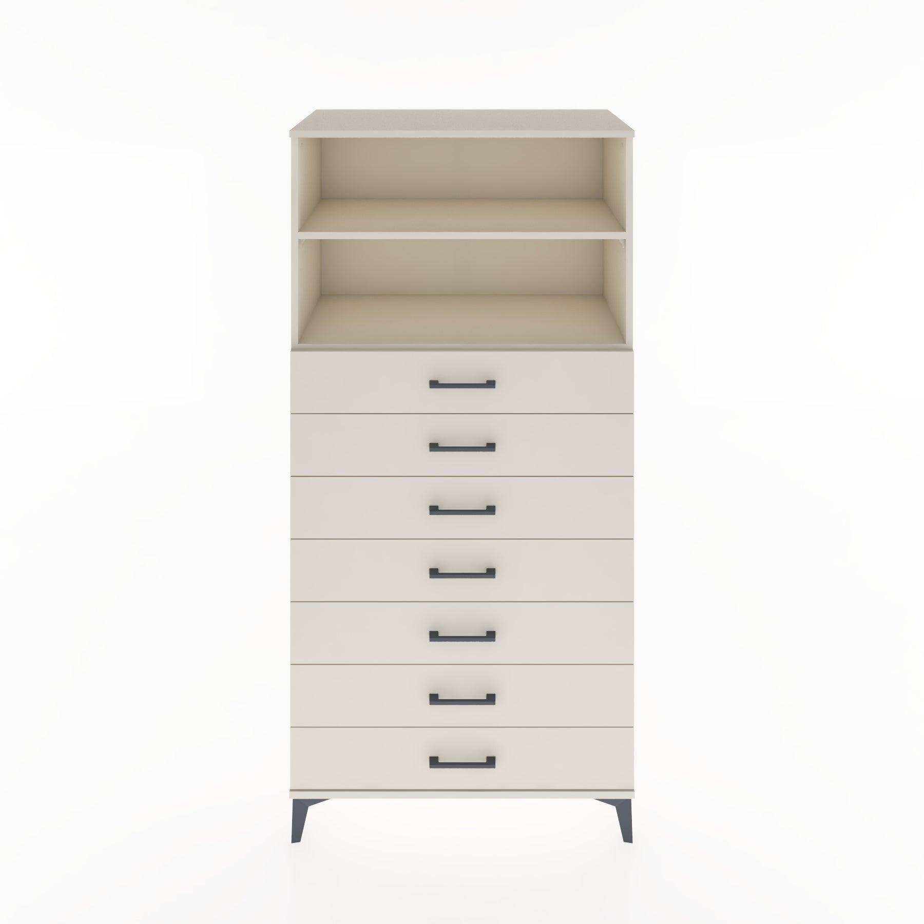Woodntry Modular Cabinet Moonstone 88x44x170 cm with Drawers and Shelves CR33-1